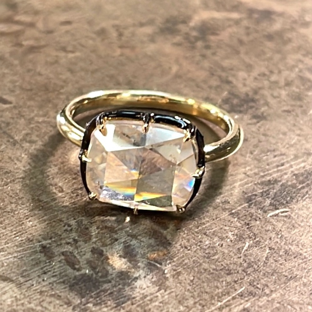 •Sold• 14k 3.5ct cushion briolette Cut Moissanite Ring - Picture 5 of 8
